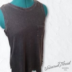 Universal Thread Goods Co. | Gray Acid Wash Tank Top, Women's X-Small